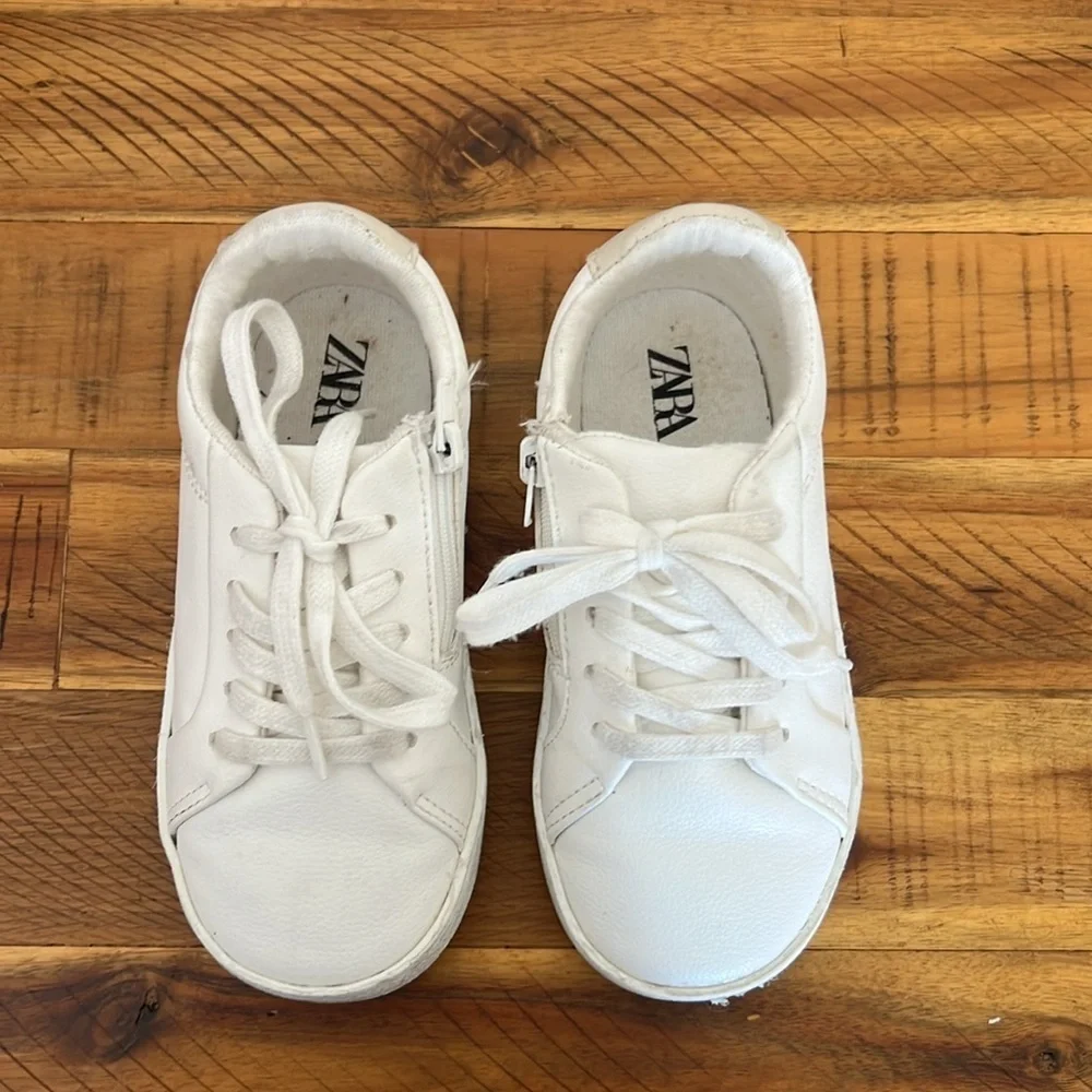 Zara Boys Kids White Sneakers